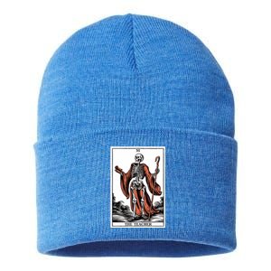 The Teacher Skeleton Tarot Card Gift Sustainable Knit Beanie