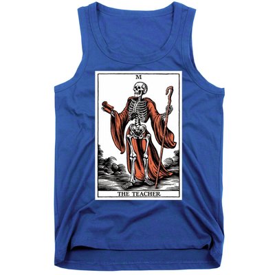 The Teacher Skeleton Tarot Card Gift Tank Top