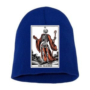 The Teacher Skeleton Tarot Card Gift Short Acrylic Beanie