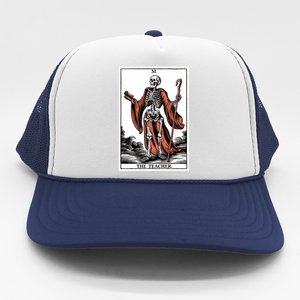 The Teacher Skeleton Tarot Card Gift Trucker Hat