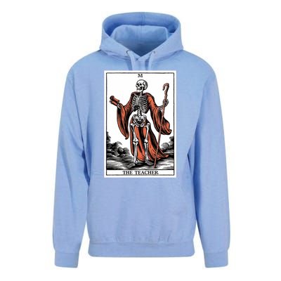 The Teacher Skeleton Tarot Card Gift Unisex Surf Hoodie