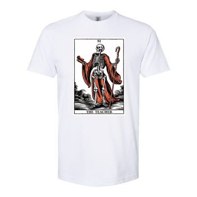 The Teacher Skeleton Tarot Card Gift Softstyle® CVC T-Shirt