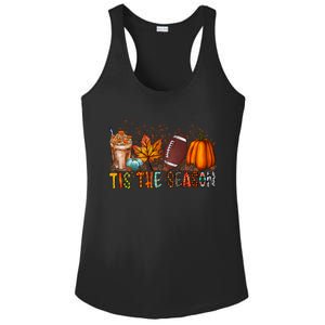 Tis The Season Football Season Game Day Fall Pumpkin Spice Gift Ladies PosiCharge Competitor Racerback Tank