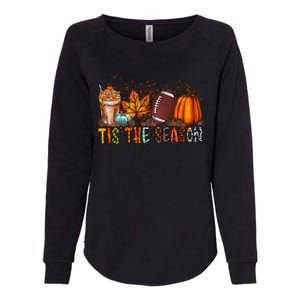 Tis The Season Football Season Game Day Fall Pumpkin Spice Gift Womens California Wash Sweatshirt