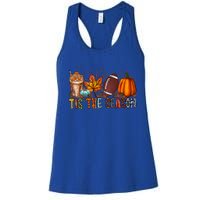 Tis The Season Football Season Game Day Fall Pumpkin Spice Gift Women's Racerback Tank