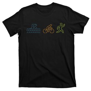 Triathlete Triathlon Swim Bike Run T-Shirt