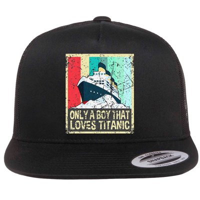 Titanic Titanic Sinking Ship Wreck Toy Flat Bill Trucker Hat