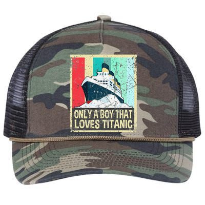 Titanic Titanic Sinking Ship Wreck Toy Retro Rope Trucker Hat Cap