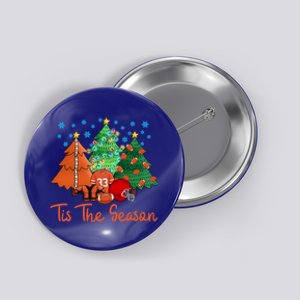 Tis The Season Funny Christmas American Football Lover Gift Button