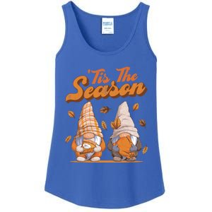 Tis The Season Gnomes Autumn Fall Retro Family Matching Gift Ladies Essential Tank