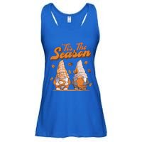 Tis The Season Gnomes Autumn Fall Retro Family Matching Gift Ladies Essential Flowy Tank