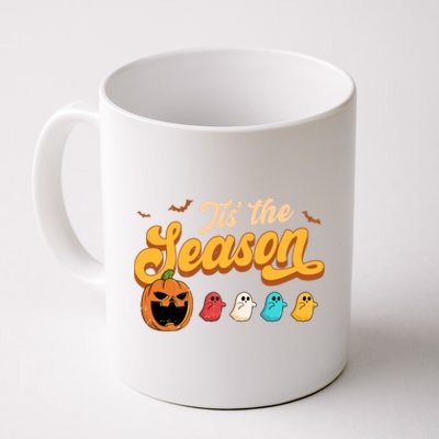 Tis The Season Halloween Evil Pumpkin Eating Ghost Gift Coffee Mug