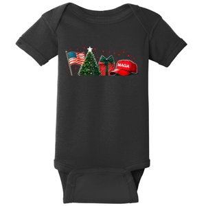 Tis The Season Trump Maga 2024 Make Christmas Great Again Baby Bodysuit