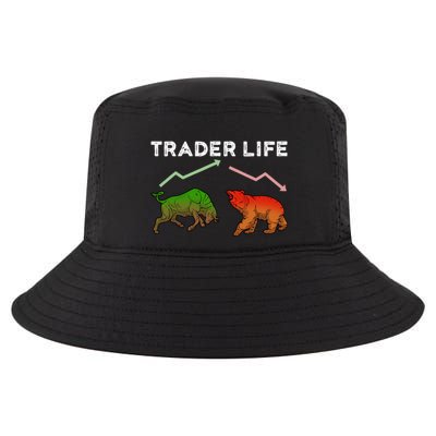 Trader T Stock T Day Trading Market Forex Cool Comfort Performance Bucket Hat