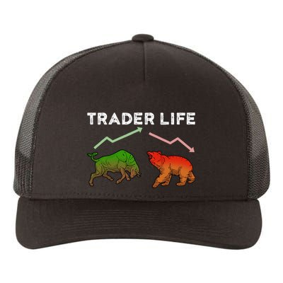 Trader T Stock T Day Trading Market Forex Yupoong Adult 5-Panel Trucker Hat