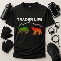 Trader T Stock T Day Trading Market Forex Performance Shirt
