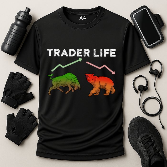 Trader T Stock T Day Trading Market Forex Performance Shirt