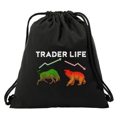 Trader T Stock T Day Trading Market Forex Drawstring Bag