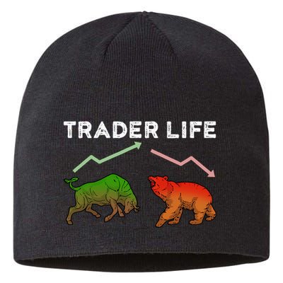 Trader T Stock T Day Trading Market Forex Sustainable Beanie