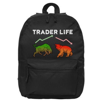 Trader T Stock T Day Trading Market Forex 16 in Basic Backpack
