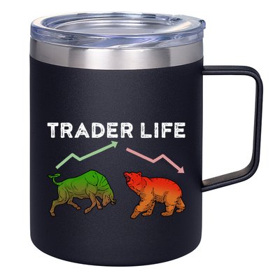 Trader T Stock T Day Trading Market Forex 12oz Stainless Steel Coffee Mug