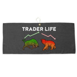 Trader T Stock T Day Trading Market Forex Large Microfiber Waffle Golf Towel