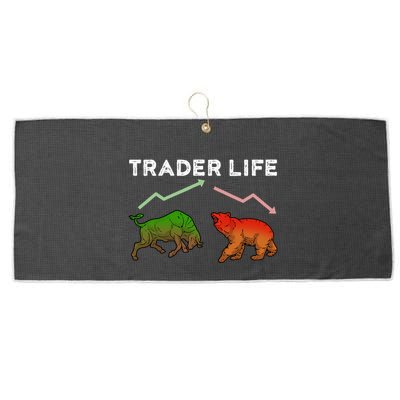 Trader T Stock T Day Trading Market Forex Large Microfiber Waffle Golf Towel