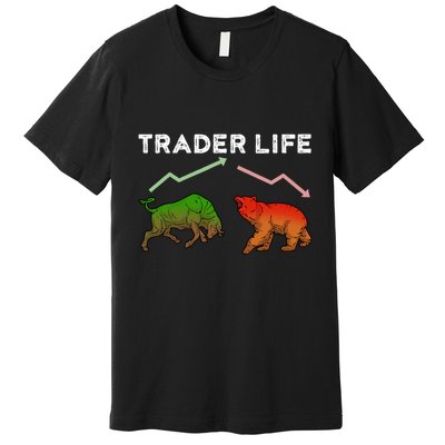 Trader T Stock T Day Trading Market Forex Premium T-Shirt