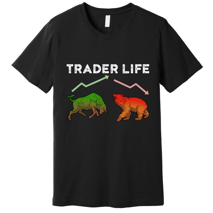 Trader T Stock T Day Trading Market Forex Premium T-Shirt