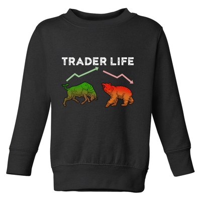 Trader T Stock T Day Trading Market Forex Toddler Sweatshirt