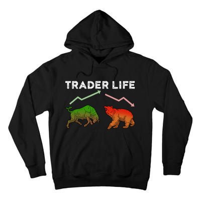 Trader T Stock T Day Trading Market Forex Tall Hoodie
