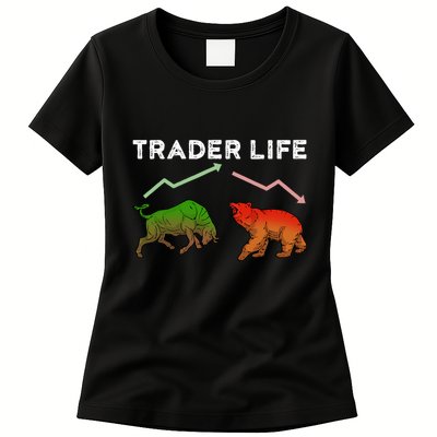 Trader T Stock T Day Trading Market Forex Womens T-Shirt