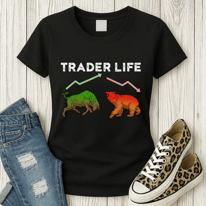 Trader T Stock T Day Trading Market Forex Womens T-Shirt