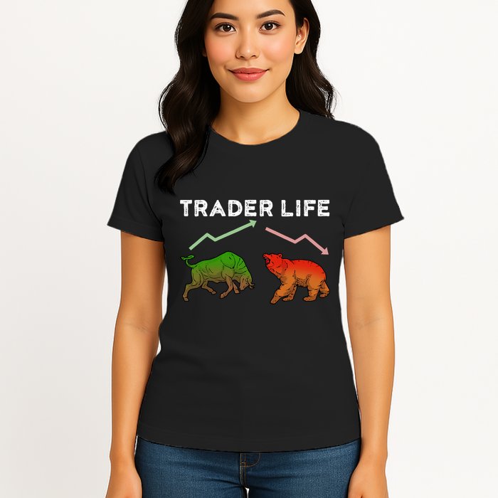 Trader T Stock T Day Trading Market Forex Womens T-Shirt