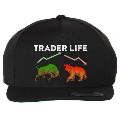 Trader T Stock T Day Trading Market Forex Wool Snapback Cap