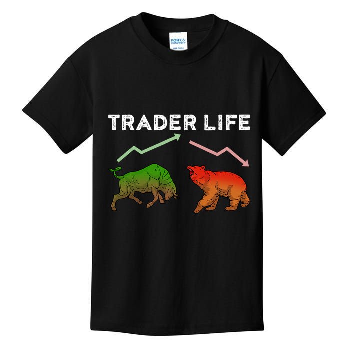 Trader T Stock T Day Trading Market Forex Kids T-Shirt