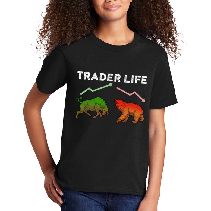Trader T Stock T Day Trading Market Forex Kids T-Shirt