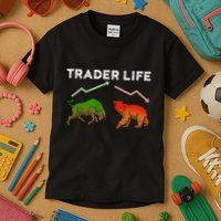 Trader T Stock T Day Trading Market Forex Kids T-Shirt