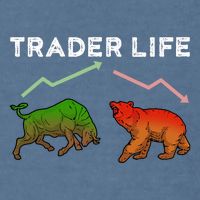 Trader T Stock T Day Trading Market Forex Garment-Dyed Sweatshirt