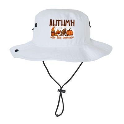 Tis' The Season Leopard Pumpkin Football Halloween Fall Great Gift Legacy Cool Fit Booney Bucket Hat