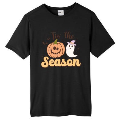 Tis The Season Pumpkin Ghost Funny Halloween Gift Tall Fusion ChromaSoft Performance T-Shirt