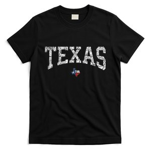 Texas Texas State Map Flag Distressed T-Shirt