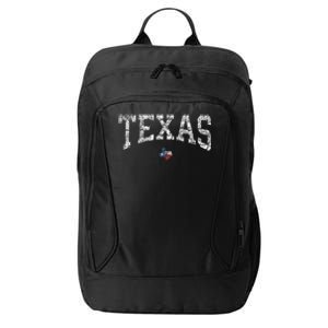 Texas Texas State Map Flag Distressed City Backpack