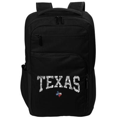 Texas Texas State Map Flag Distressed Impact Tech Backpack