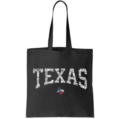 Texas Texas State Map Flag Distressed Tote Bag