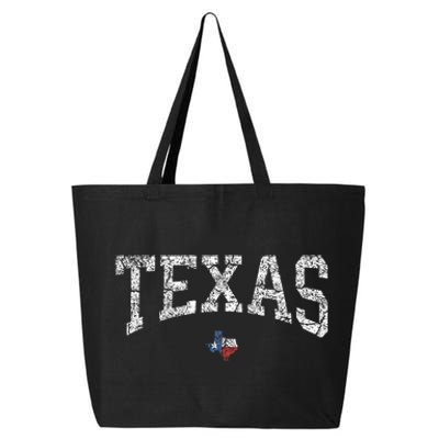 Texas Texas State Map Flag Distressed 25L Jumbo Tote