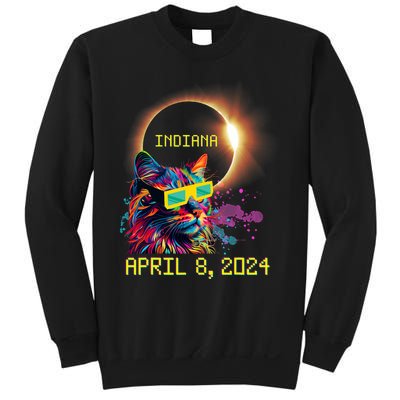 Totality Total Solar Eclipse Cat April 8 2024 Indiana Sweatshirt