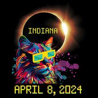 Totality Total Solar Eclipse Cat April 8 2024 Indiana Daily Commute Backpack
