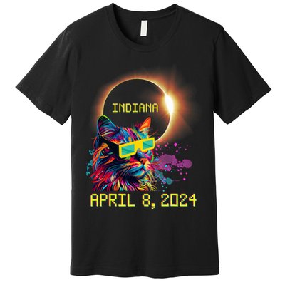 Totality Total Solar Eclipse Cat April 8 2024 Indiana Premium T-Shirt