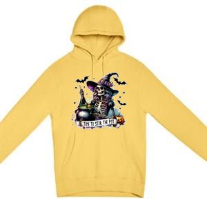 Time To Stir The Pot Witch Halloween Premium Pullover Hoodie